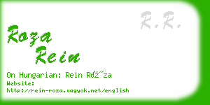 roza rein business card